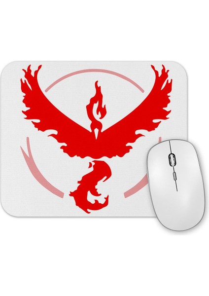 Pokemon Go Valor Kırmızı Takım Mouse Pad
