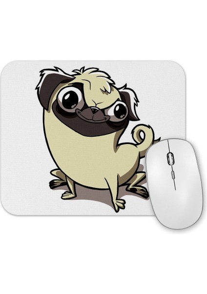 Pug Köpek Dog Pet Sevimli Cute Cartoon Animation Mouse Pad
