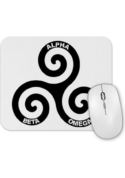 Teen Wolt Alpha Beta Omega Mouse Pad