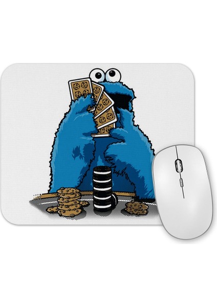 Susam Sokağı Kurabiye Canavarı Poker Mouse Pad
