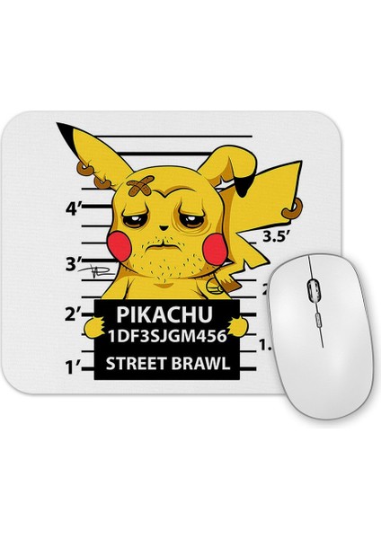 Pikachu Bad Boy Pokemon Mouse Pad