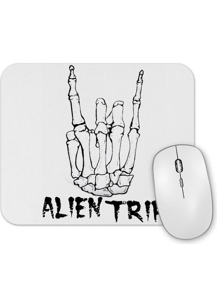 Caveira Alien Trip Mouse Pad