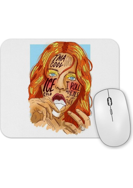 Cool Girl Mouse Pad