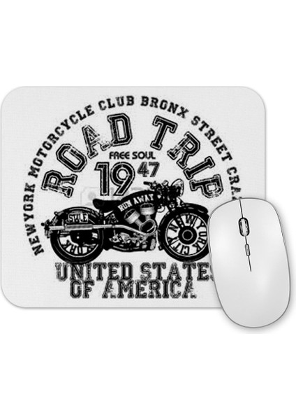 Vintage Motosiklet Mouse Pad