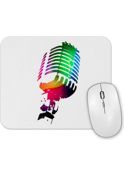 Renkli Mikrofon Müzik Mouse Pad