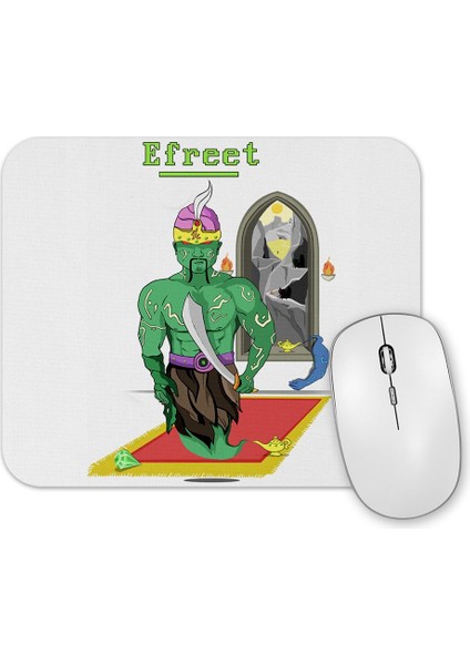 Efreet Djin War Green Faction Mouse Pad