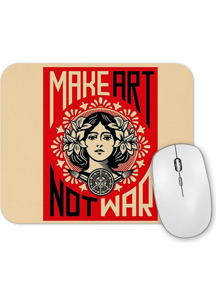 Sanat Yap Savaşma Kırmızı Mouse Pad