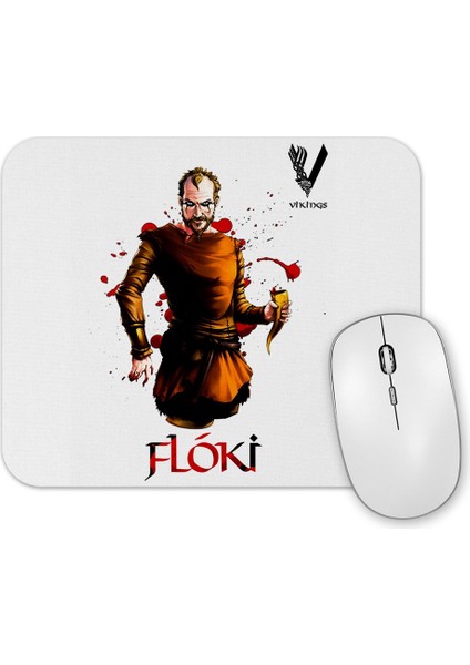 Vikings Floki Black Mouse Pad