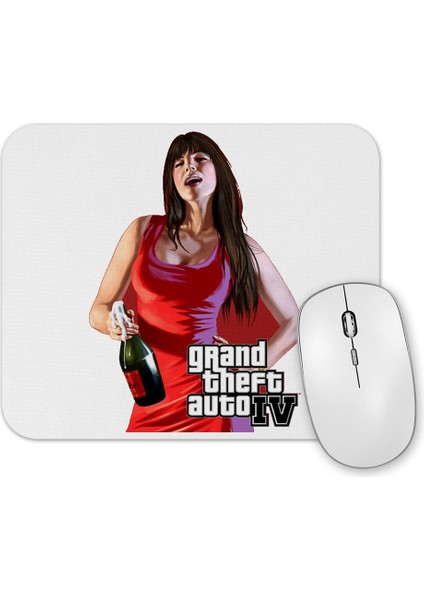 Grand Theft Auto Iv Woman Mouse Pad