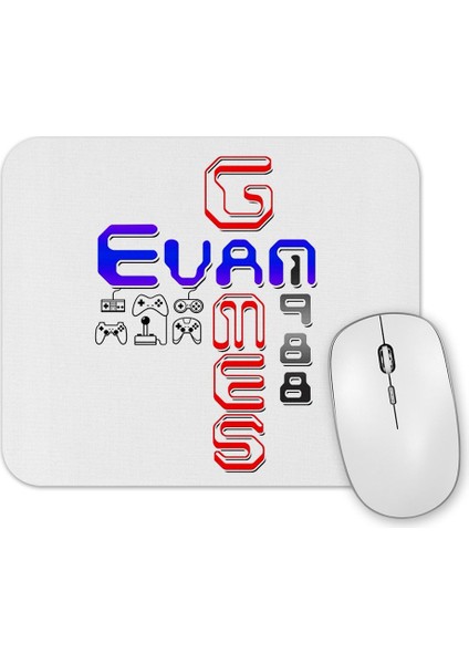 Letreiro Evan Games 1988 Mouse Pad