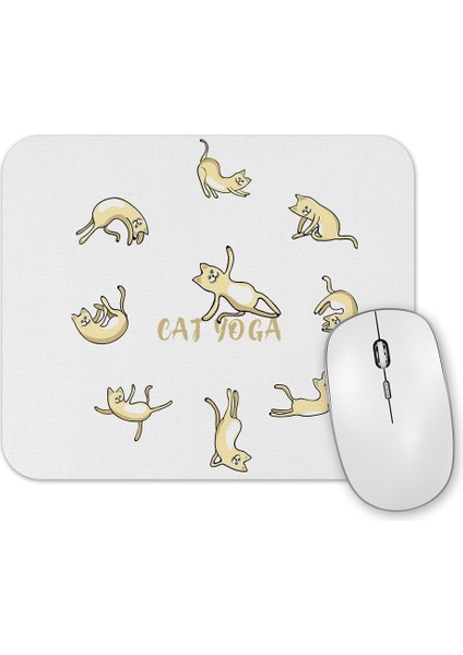 Cat Yoga Köpek Mouse Pad