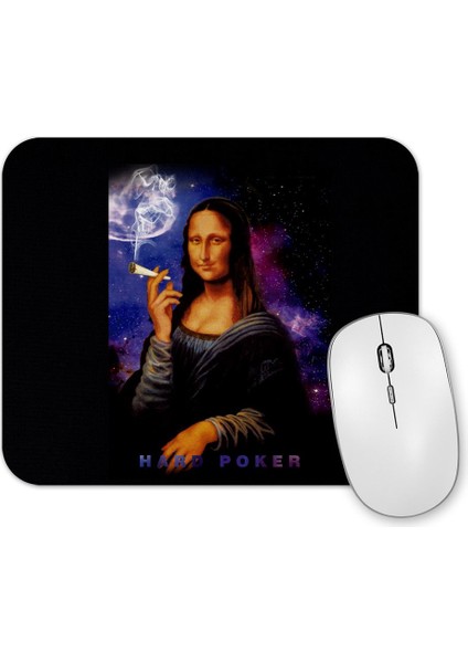 Mona Galaxia Fire Mouse Pad