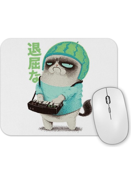 Grumpy Cat Kedi Mouse Pad