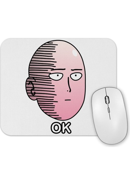 Anime Manga One Punch Man Ok Mouse Pad