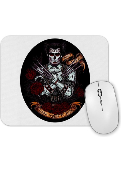 Dia Dos Mortos Wolverine Mouse Pad
