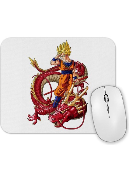 Goku Dragon Red Mouse Pad