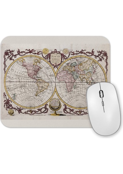 Eski Dünya Haritası Mouse Pad