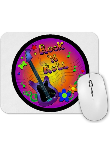 Rock'n Roll Renkli Mouse Pad
