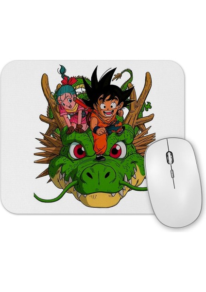 Kid Goku Bulma Shenron Mouse Pad