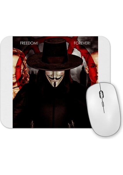 V For Vendetta Freedom Forever Mouse Pad