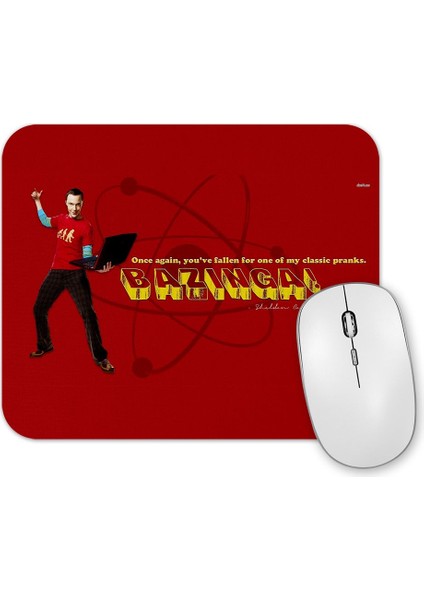 The Big Bang Theory Sheldon Cooper Bazinga Mouse Pad