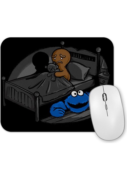 Cookie Monster Kurabiye Canavarı Öcü Korku Mouse Pad