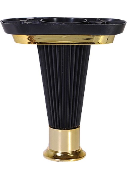 Mobilya Kanepe Koltuk Puf Sehpa Ünite Ayağı 15 cm Baza Ayak (Siyah-Gold)