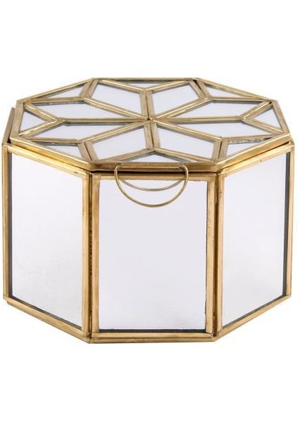 Altın Altıgen Dekor/kutu 12CM