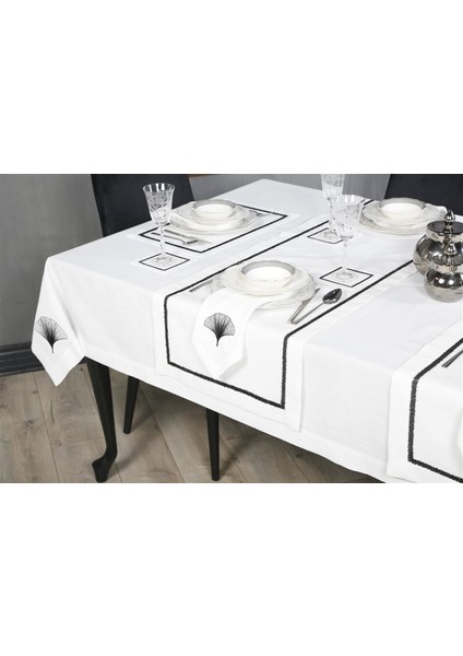 Caka Home Runner Zikzak Nakışlı Keten Efektli fiyatları