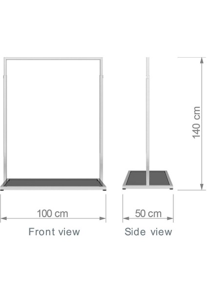 30 x 30 cm Demonte Orta Stand
