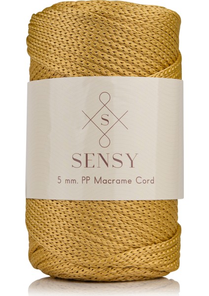 Premium Polyester Pp Cord Makrome İpi 5 mm