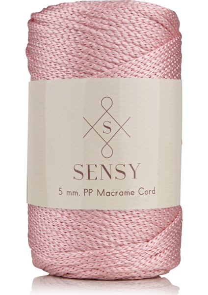 Premium Polyester Pp Cord Makrome İpi 5 mm