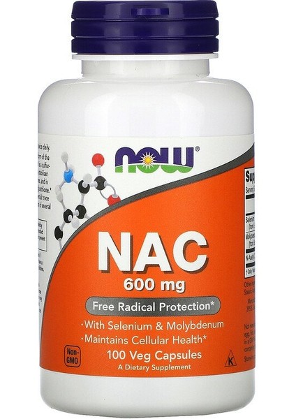 Foods, Nac, 600 Mg, 100 Veg Capsules