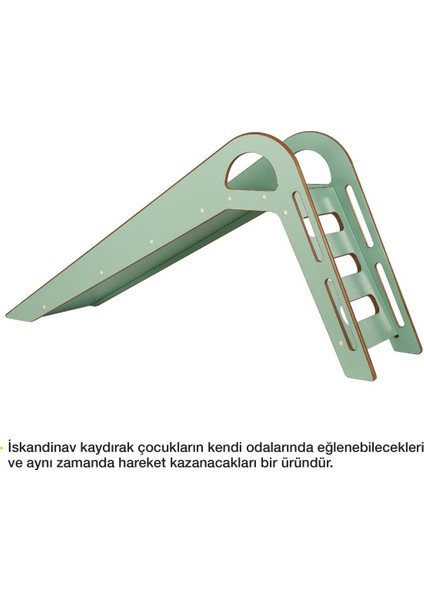 Çocuk Iskandinav Kaydırak Ahşap Renkli fırsatları