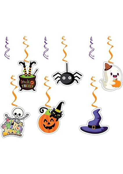 Halloween Temalı Sarkıt Tavan Süs 6'lı