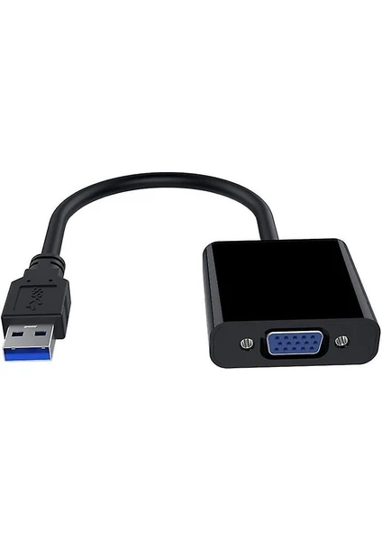 USB 3.0 To VGA Çevirici Dönüştürücü Adaptör Kablosu Usb Vga Kablo