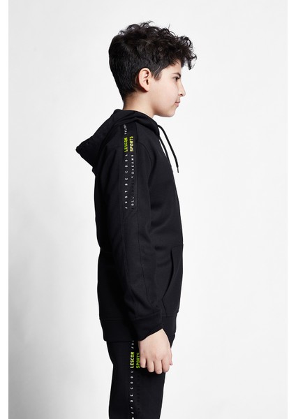 Siyah Çocuk Kapüşonlu Sweatshirt 21N-3113 modelleri