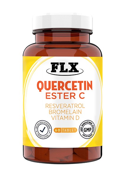 Quercetin Complex Kuersetin Ester C Resveratrol Magnezyum Vitamin D Bromelain 60 Tablet