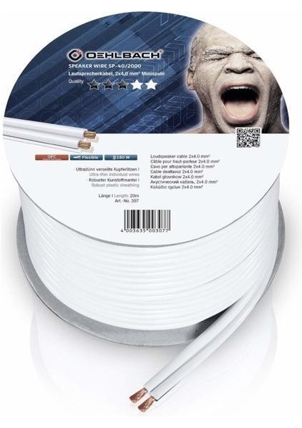 Speaker Wire Sp-40 Hoparlör Kablosu 30M Oksijensiz