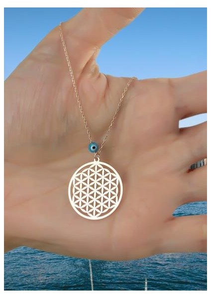 Yaşam Çiçeği 925 Ayar Gümüş Kolye