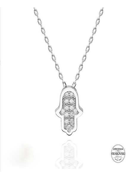 Fatma Ana Eli 925 Ayar Gümüş Kolye