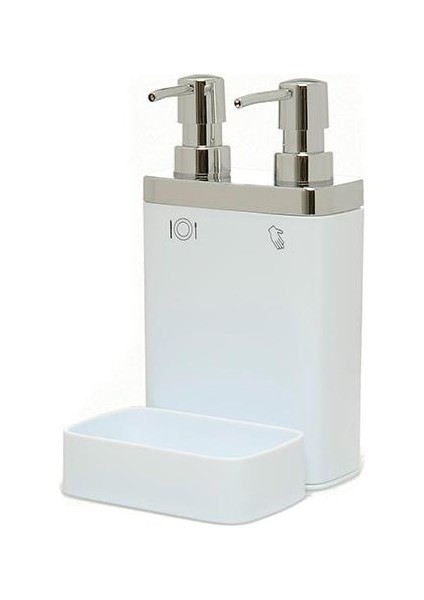 Viva Mutfak Sıvı Sabunluk Süngerli Beyaz