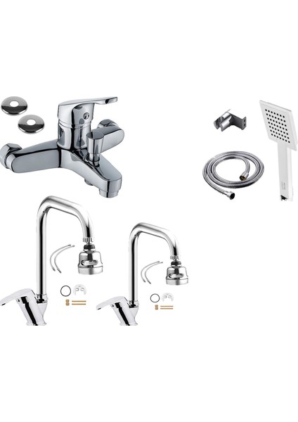 Irmak Mutfak Lavabo Banyo Bataryası Diamond El Duşu Banyo Duş Mutfak Lavabo Musluğu Spirali