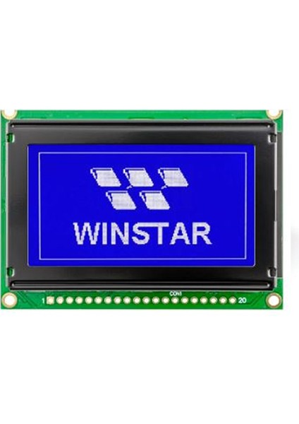 2.4 Inch WG12864B-TMI-V#N Mavi Glcd Modül 5V 28x64 Pixel Grafik Lcd Display Ekran Gösterge