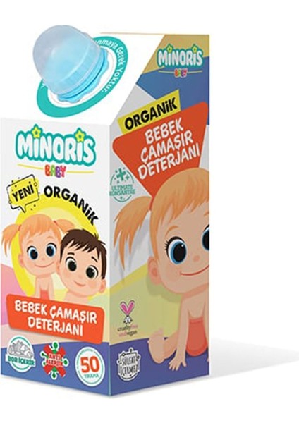 Baby Organik Çocuklar Için Tamamen Doğal Bebek Çamaşır Deterjanı 1lt