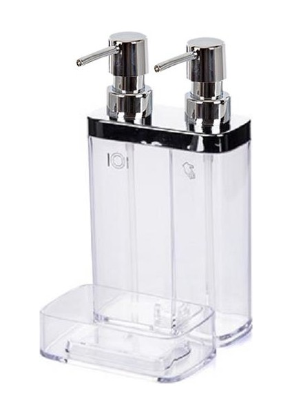 Viva Mutfak Sıvı Sabunluk Süngerli Krom