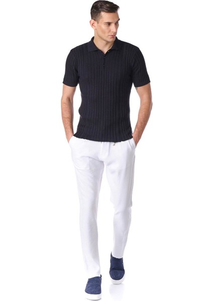 Fitilli Triko Erkek Polo T-Shirt fırsatları