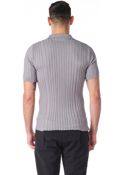 Fitilli Triko Erkek Polo T-Shirt modelleri