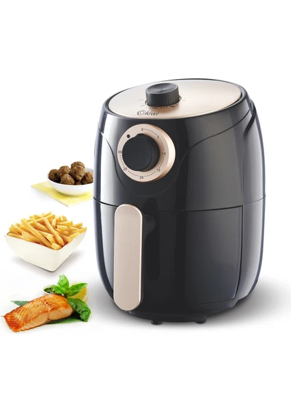 Kaf 5515 AirFryer Yağsız Fritöz Kızartma Makinesi - Siyah