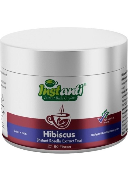 Prebiyotik Lif Içeren Hibiscus Ekstresi Çayı